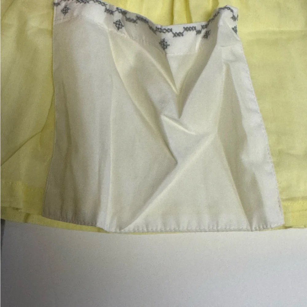 WELL DRESSED WOLF NWT Embroidered Tunic Dress & Shorts Set Yellow Gray Girls 4T